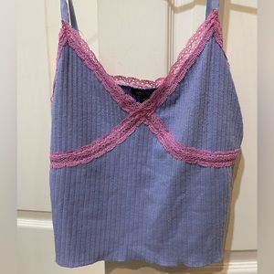 Lace pink and purple tank! Wild fable